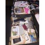 Two boxes of ephemera