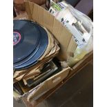 2 boxes of records