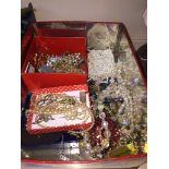 Box of costume jewellery