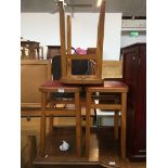 Three matching vintage stools