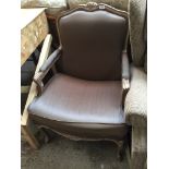 A Continental style armchair
