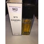 100ml bottle of Chanel No. 5 Eau de Toilette