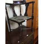 An inlaid corner chair