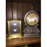 Brass clock and Juliana clock