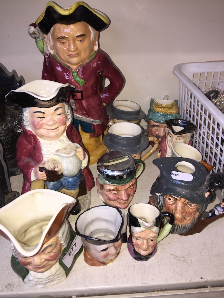 Various toby jugs