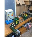 A Record Power CL3 36 Wood Turning Lathe Incl a box of attachments