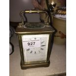 Brass carriage clock