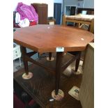 Octagonal teak coffee table