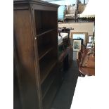 A good quality modern oak bookcase