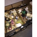 Two boxes of ceramics inc. Royal Doulton