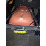 An electric Flymo Hover Compact 330 lawn mower