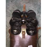 Ross/London 10 x 50 stepmur binoculars 147459 and case.