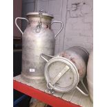 2 milk churns