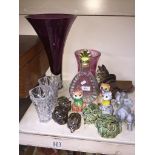 Glassware and ornaments