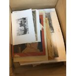 Box of old prints
