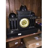 Antique 8 day marble clock.