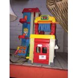 A child's toy garage