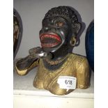 Dinah cast iron money bank