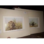 2 signed David Shepherd prints