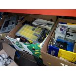 3 boxes of computer items and including a Sony video editing controller