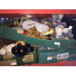 3 boxes of soft toys