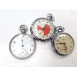 Three pocket watches including one marked .925