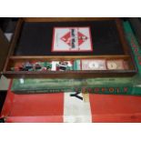 Vintage wooden box Monopoly, another and Totopoly