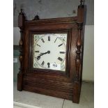 A Victorian Winterhalder Hofmeier 7 day mantel clock with pendulum and key.