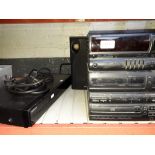 A Sony hi fi system and Sony dvd player/recoeder