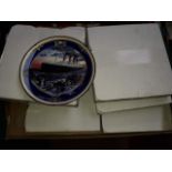 Box with six collectors plates