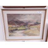A. Phillip, 'Old Man of Coniston', watercolour, signed lower right and dated 1977 lower left, 32cm x