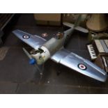 A remote control model aeroplane, Royal Navy WJ 277.