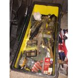A Stanley toolbox with various tools