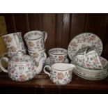 Minton Haddon Hall teaware approx. 20 pieces
