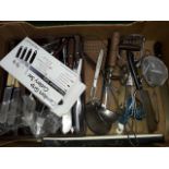 Box of kitvhen cutlery etc.