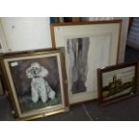 3 framed paintings