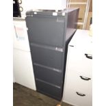 A Bisley metal four drawer filing cabinet