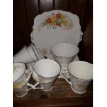 Bell China 1930's floral teaware