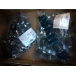 A box of anti vibration pipe fittings/Euro clips