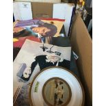 A box of Elvis memorabilia