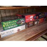 6 boxes of Murder Mystery games