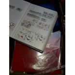 Large box of stamp albums