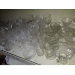 Large selection of glassware