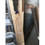 Three bundles of wood