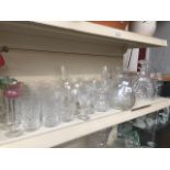 Selection of glassware