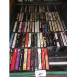 A large box of cassettes