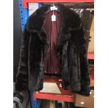 A faux fur jacket