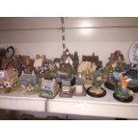 Various Lilliput lane cottages etc. and Country Artists birds