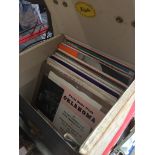 A small case of 45rpm records 1960s onwards