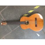 A vintage Japanese 'Aria' classical guitar from the Showa Era, Maker - Tatsuno, model no.A551,